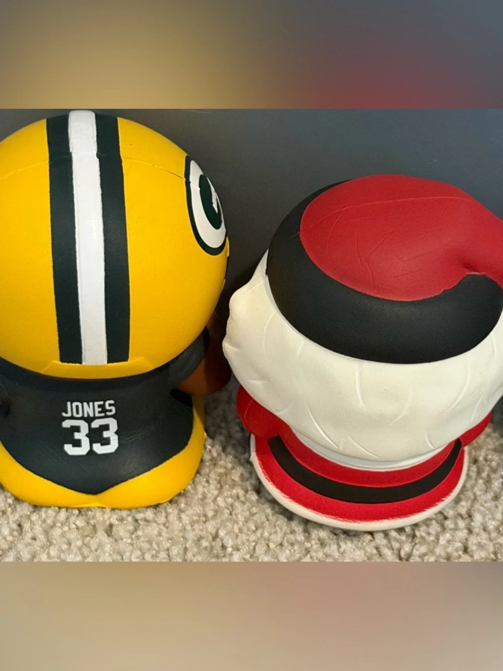 NFL SqueezyMates Jumbo Slo-Foam Squishy Players Bundle of 4 Collectible